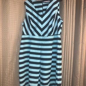 DONATED Shelby&Palmer striped dress size 16w EUC